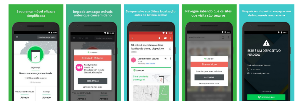 Lookout Mobile Security Antivírus para celular