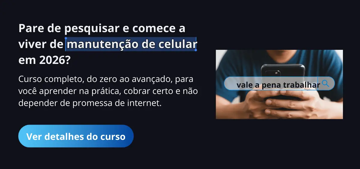 Quando NÃO vale a pena entrar na área de manutenção de celular, acabe com essa dúvida com o curso certo. Quando NÃO vale a pena entrar na área de manutenção de celular, acabe com essa dúvida com o curso certo.
